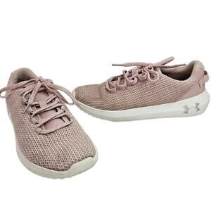 Under Armour Blush Pink Ripple Sneaker sz 7 Running Lifestyle Casual Workout